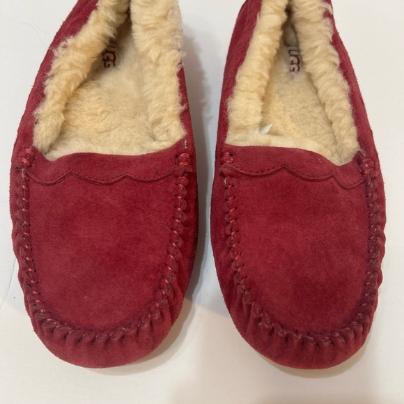 UGG Red Suede Women's Moccasins - Picture 7 of 16